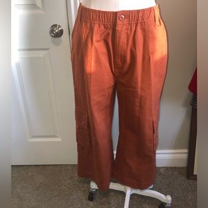 Obey Cropped Wide Leg Pants
